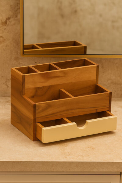 Bathroom Countertop Amenity Box with Drawer