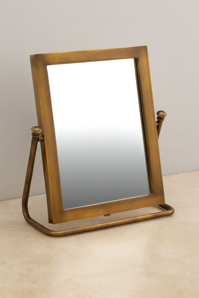 Elegant Marble Base Vanity Mirror