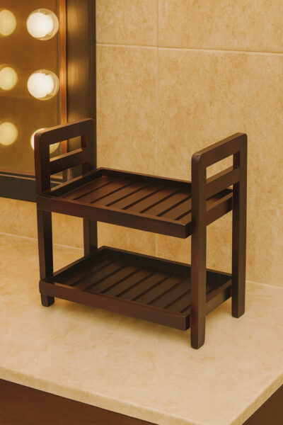 Countertop Wooden Amenity Holder – 2 Tier