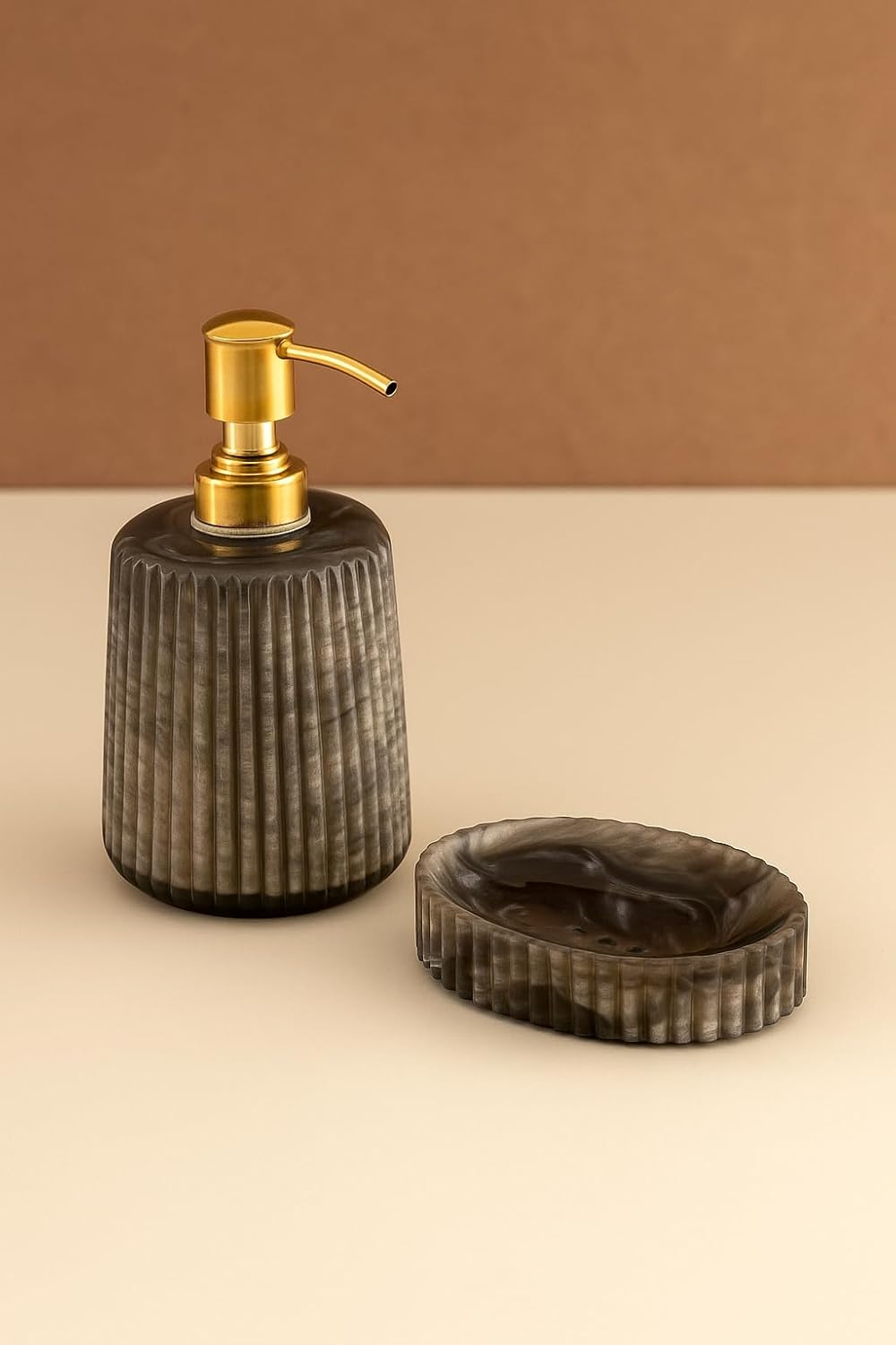 Modern Bathroom Accessories Set – Resin