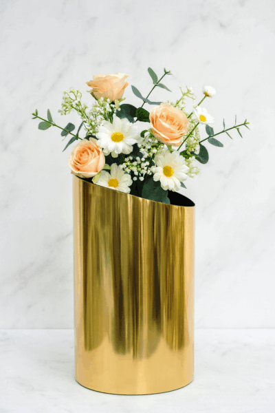 Gold Finish 'Bouquet Vase'